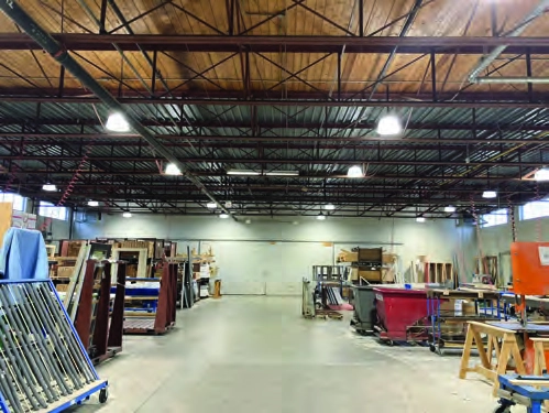 Pollard Windows and Doors facility after lighting upgrade